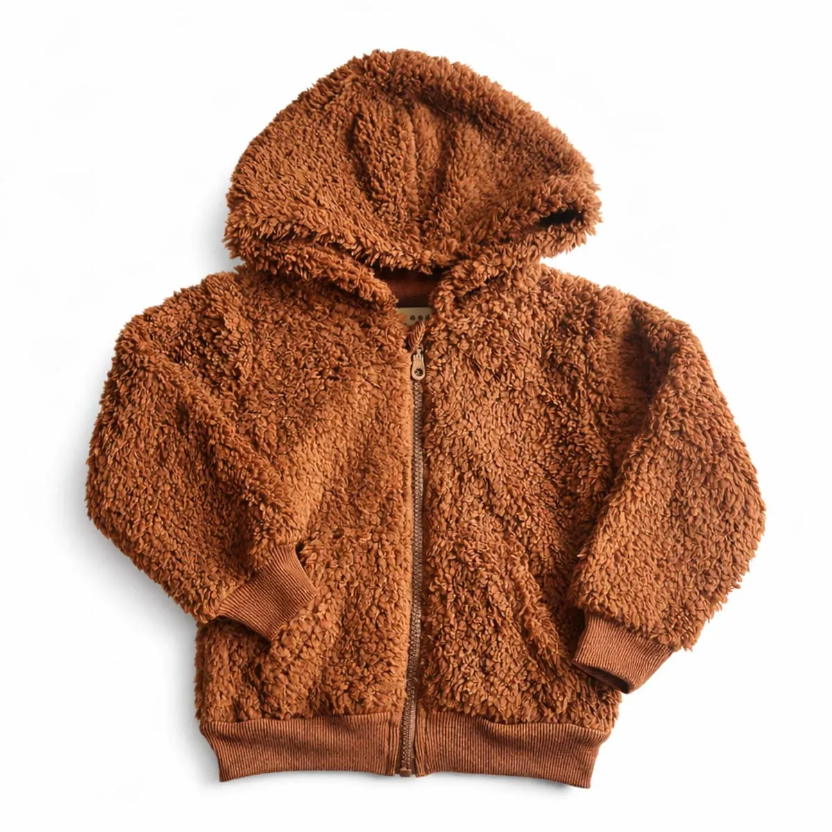 TIFANTI - Casaca de peluche Unisex para niño o niña Camel