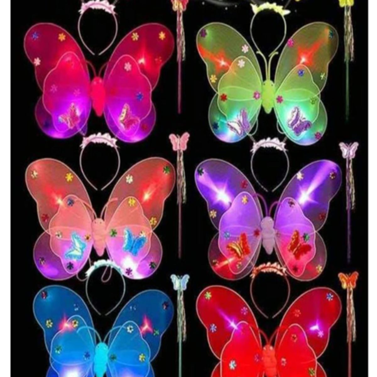 GENERICO - Alitas mariposa luminosa vinchavarita