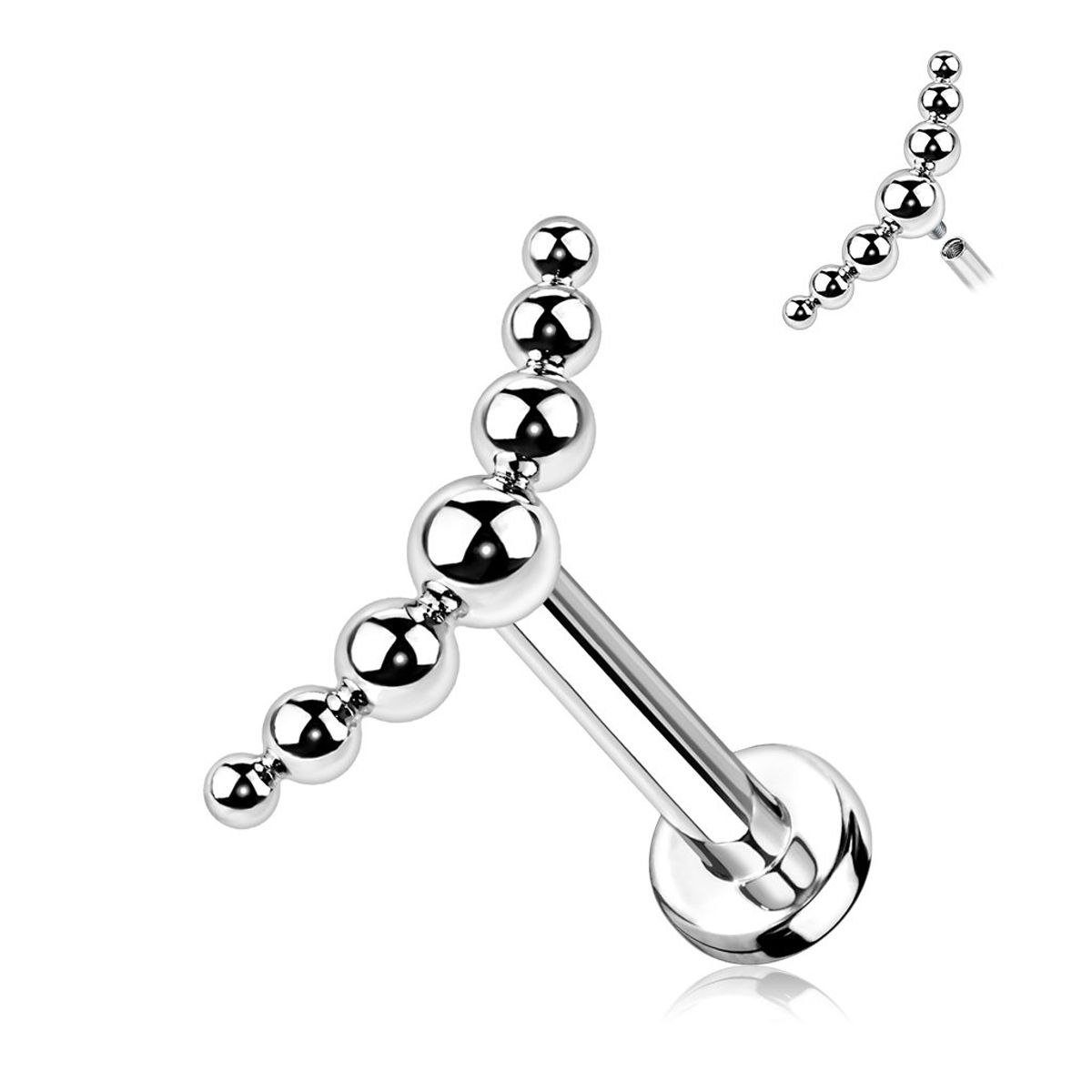 ADR JOYERIA CORPORAL - Piercing Fila Borlas Titanio Labret ADR Joyería Corporal