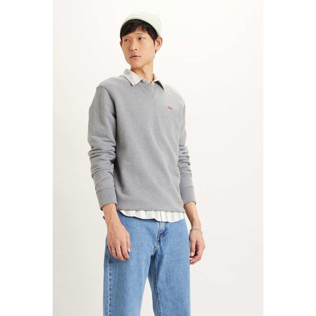 LEVIS - Polerón Hombre Batwing Gris Levis