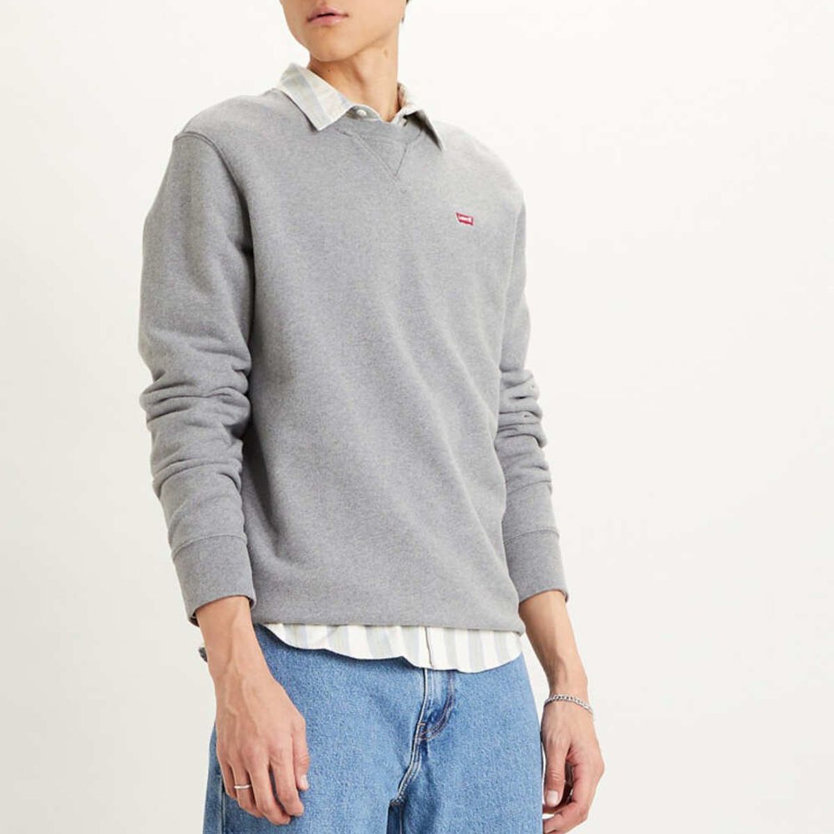 LEVIS - Polerón Hombre Batwing Gris Levis