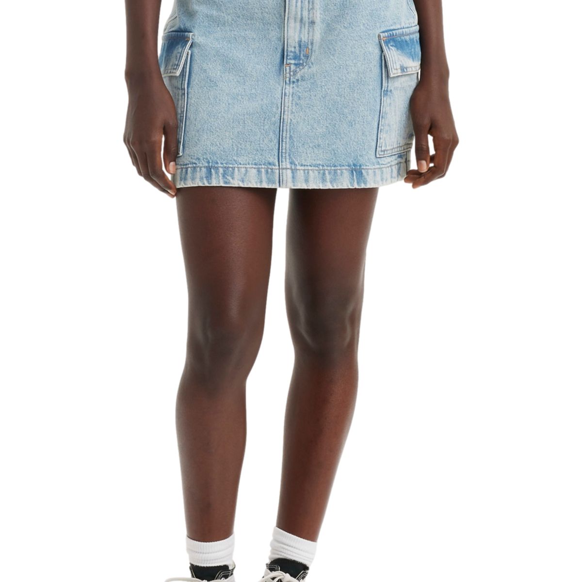 LEVIS - Falda Mujer Mini Cargo Azul Levis