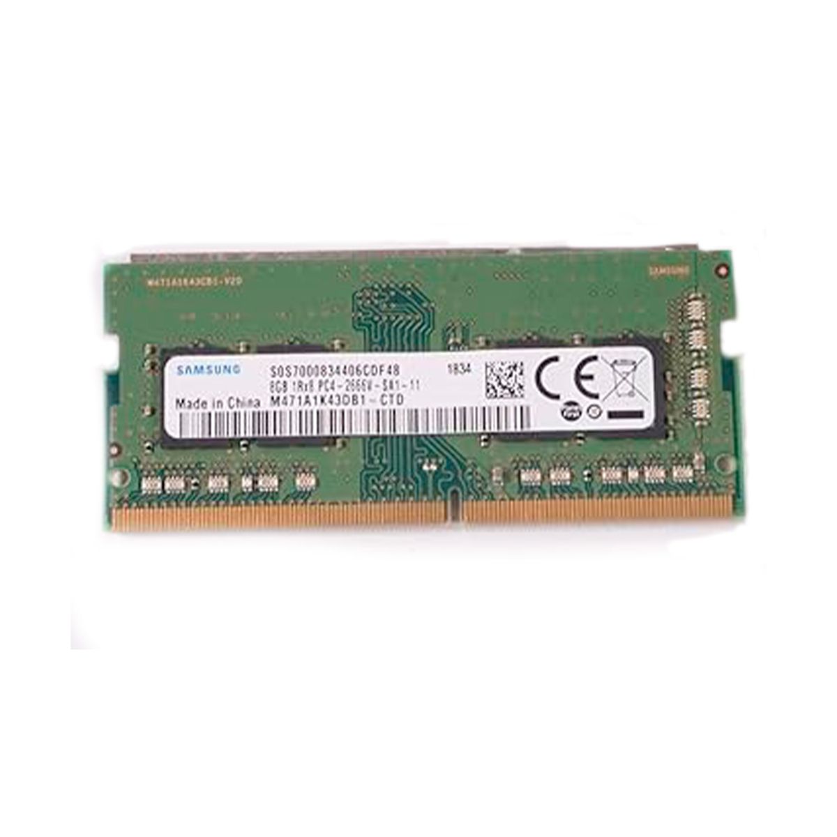 SAMSUNG - MEMORIA DDR4 SAMSUNG 8GB 3200MHZ SODIMM 260-PIN P/N: M471A1K43DB1-CWE