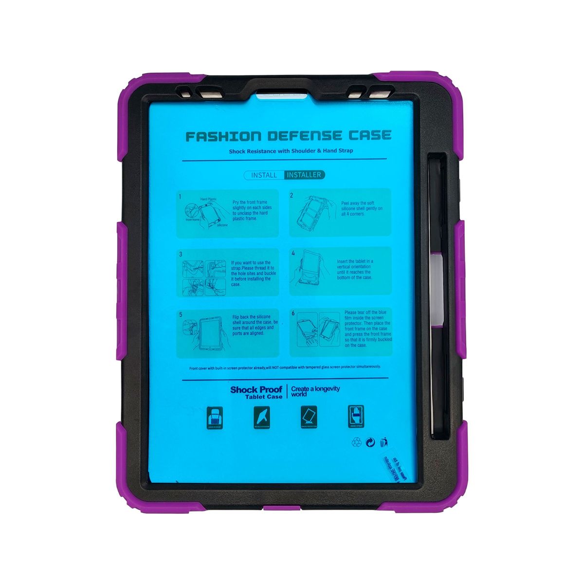 SAMSUNG - FUNDA SAMSUNG PARA IPAD PRO 11" PROTECTOR 3 CAPAS MORADOP/N: 007971