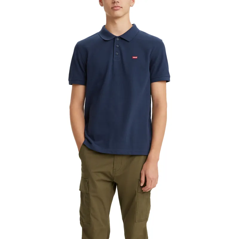 LEVIS - Polo Hombre Lisa Logo Azul Levis