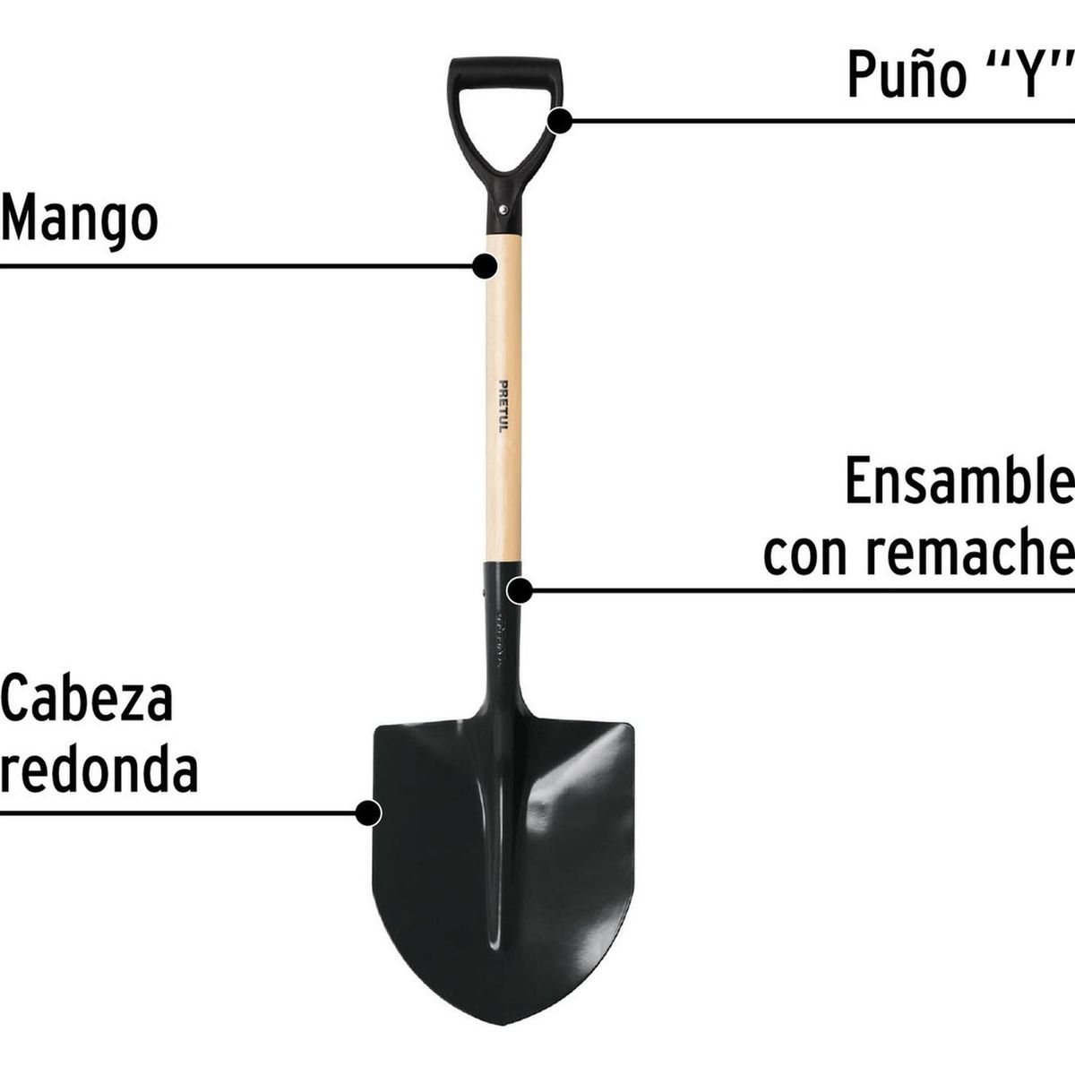 PRETUL - Lampa cuchara puño Y Pretul