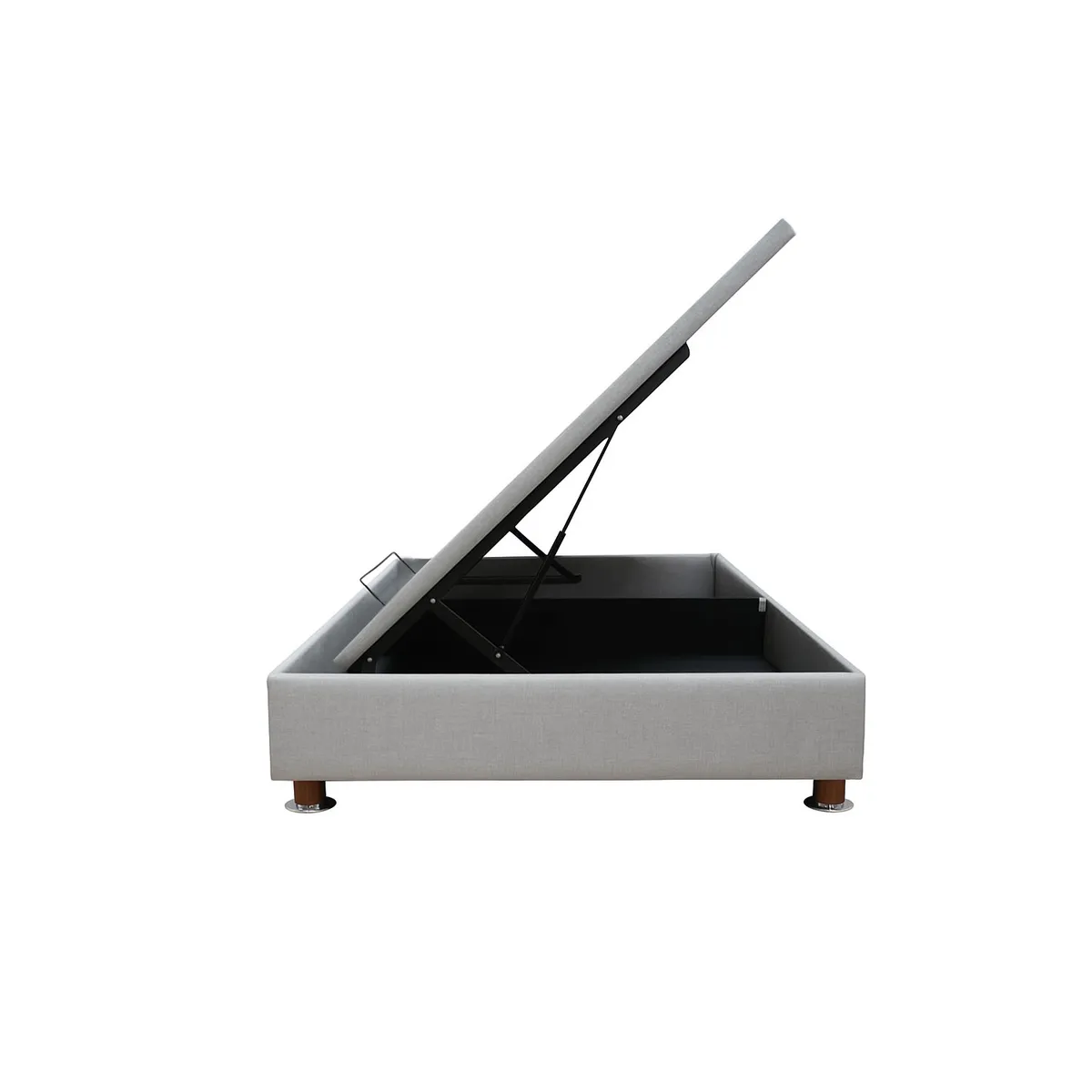 MUEBLES MACRUMO - Box Espacio Tarima reforzado 1.5 Plz Gris Plata