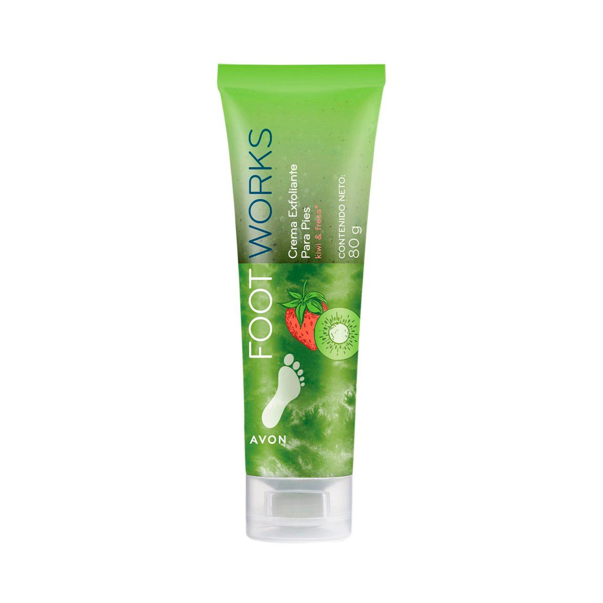 AVON - Crema Exfoliante para Pies Kiwi y Fresa Foot Works