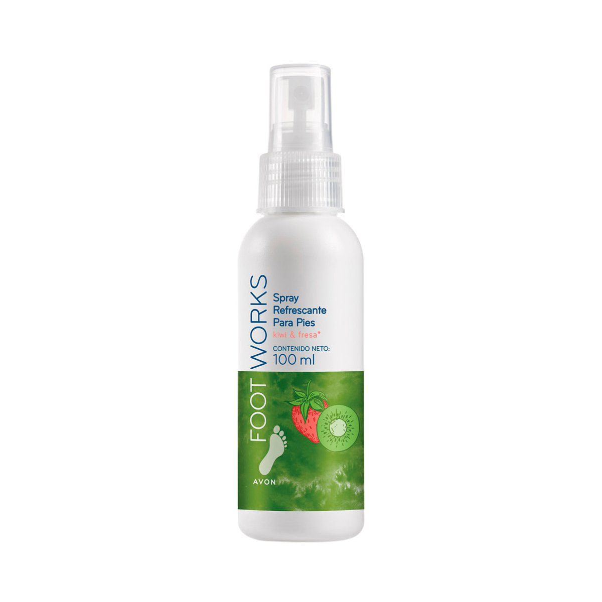 AVON - Spray Desodorante Para Pies Kiwi y Fresa Foot Works