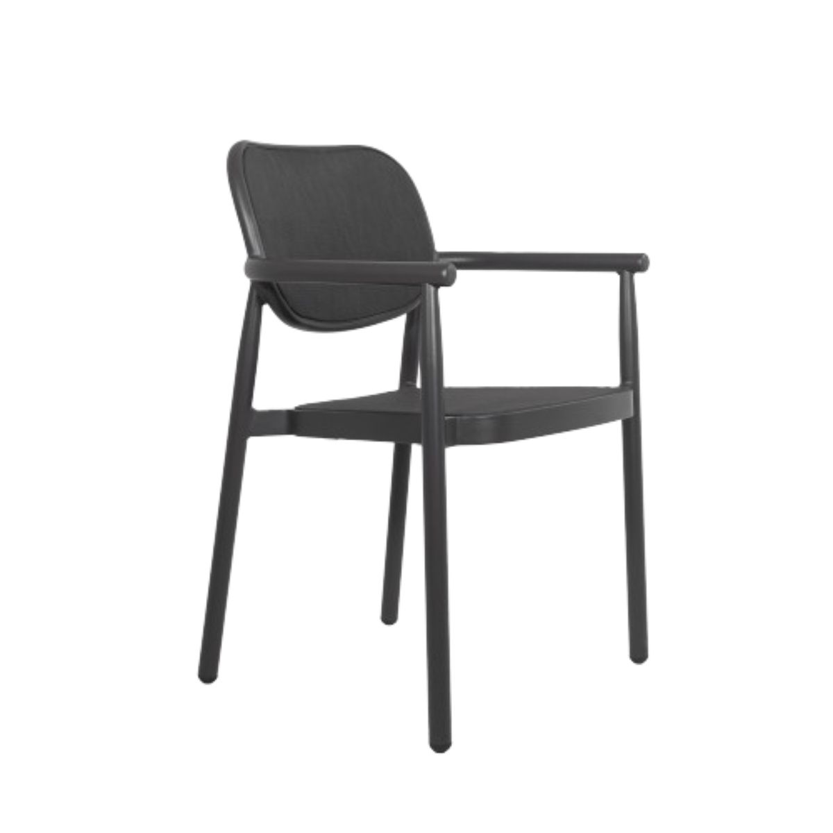 NIHM - Silla de Terraza de Aluminio Moraig Negro
