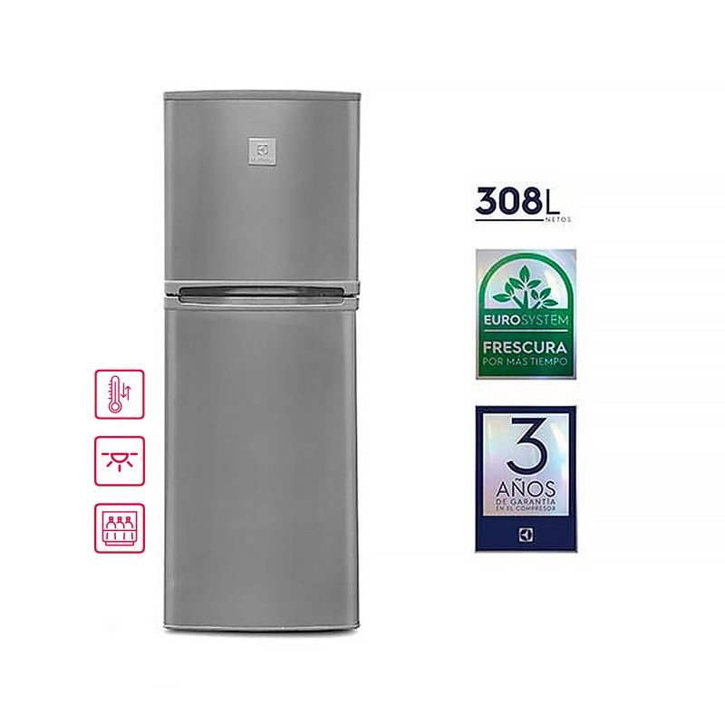 ELECTROLUX - Refrigerador Electrolux Bottom Freezer Frost ERT45G2HQI Eurofrio 308 L