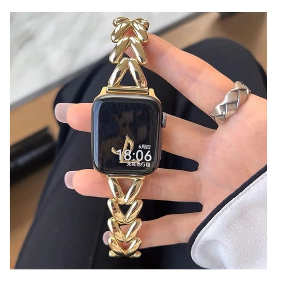 GENERICO - Correa Para Applewatch Y Watch Chain Link 38-40-41mm Dorado