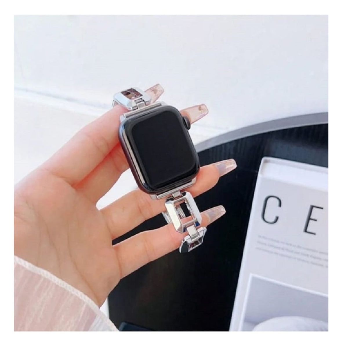 GENERICO - Correa Para Applewatch Y Watch Chic Steel 38-40-41mm Plata