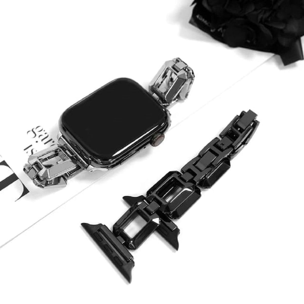 GENERICO - Correa Para Applewatch Y Watch Chic Steel 38-40-41mm Plata