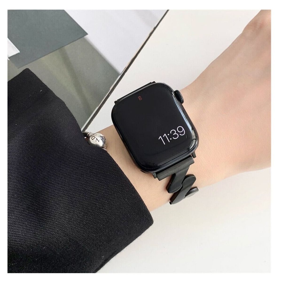 GENERICO - Correa Para Applewatch Y Watch GalaxyGlide 42-44-45-49mm Negro