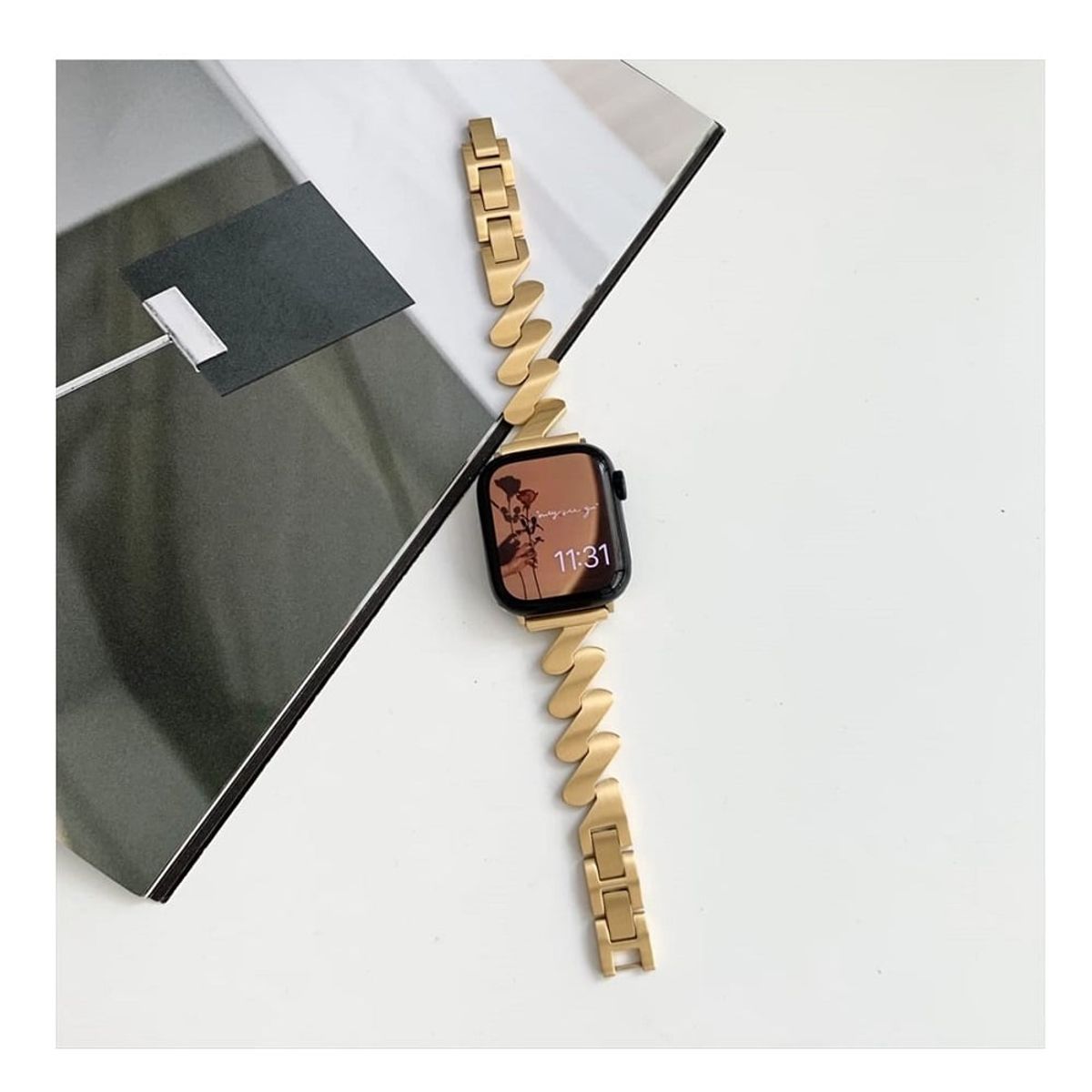 GENERICO - Correa Para Applewatch Y Watch GalaxyGlide 42-44-45-49mm Dorado