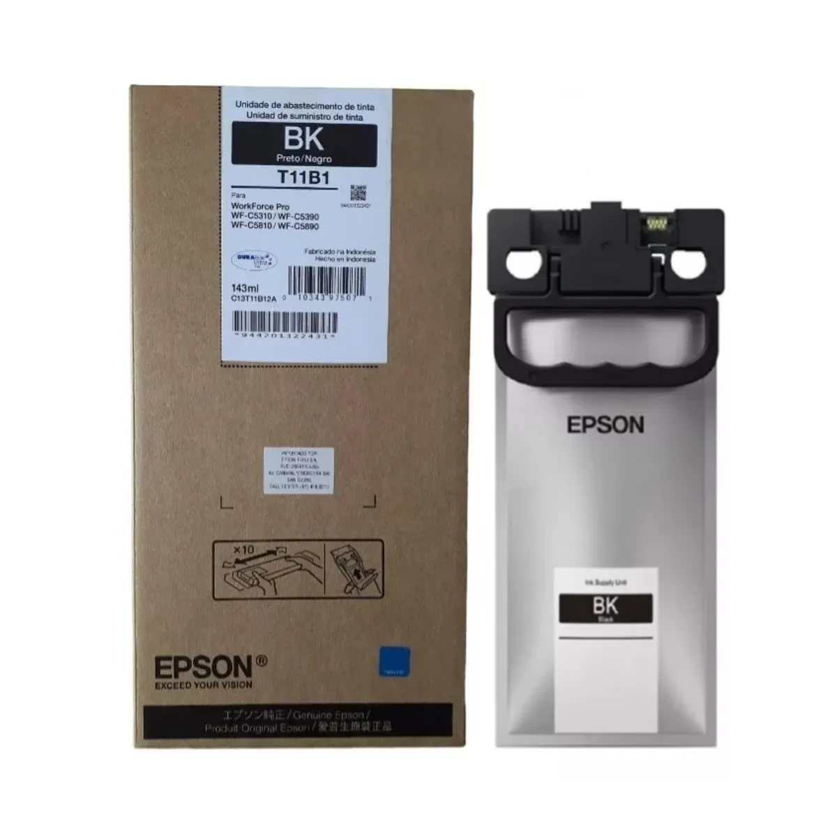 EPSON - Bolsa de Tinta Epson T11B120-AL Negro Pro WF-C5390 C5810 C5890