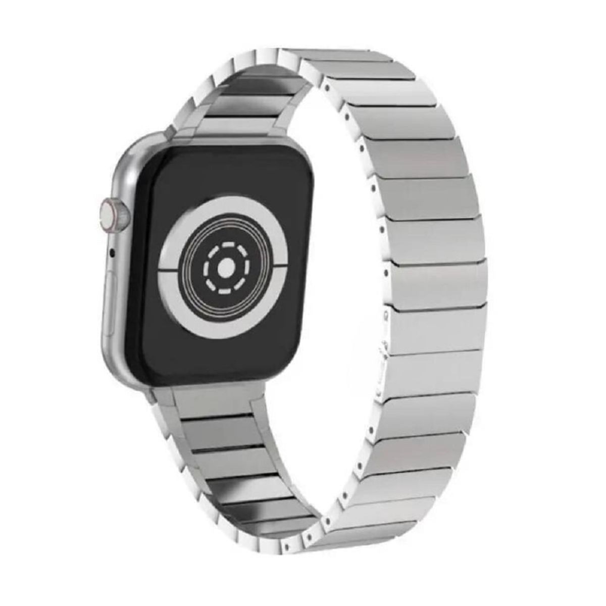 GENERICO - Correa Para Applewatch Y Watch Acero Bambù 38-40-41mm Plata
