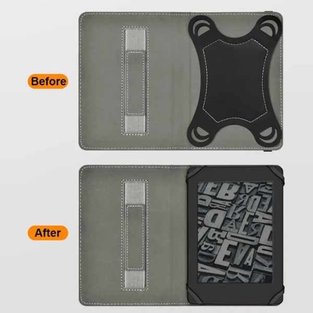 GENERICO - Funda case UNIVERSAL con sujetador para ebook kindle Kobo 6Principito
