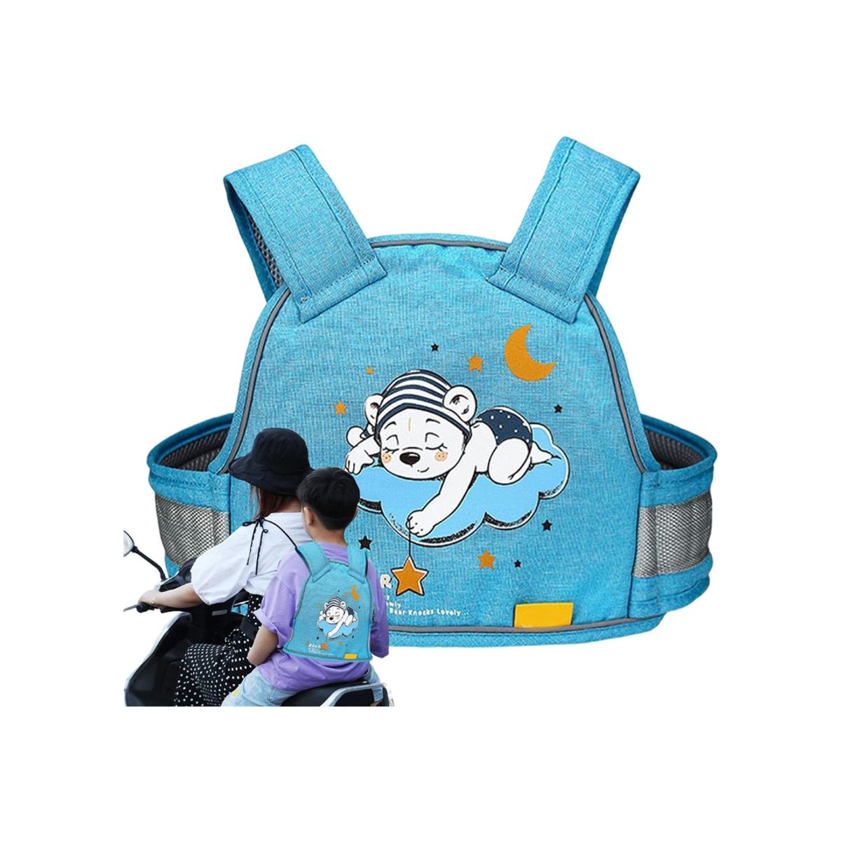 SHEEPBUSTER - Cinturón de Seguridad Oso Blanco para Moto Bici