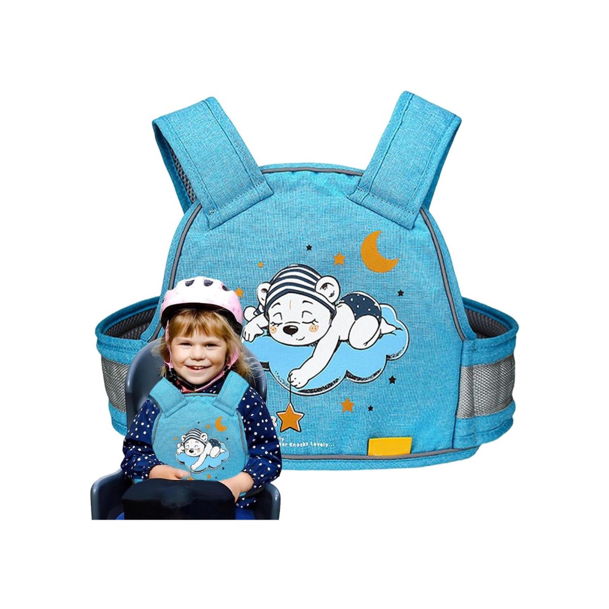 SHEEPBUSTER - Cinturón de Seguridad Oso Blanco para Moto Bici