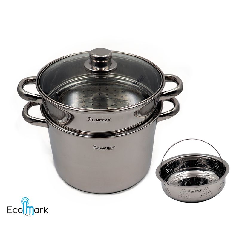 FINEZZA - Olla Espaguetera Finezza Acero 1810 7Lt