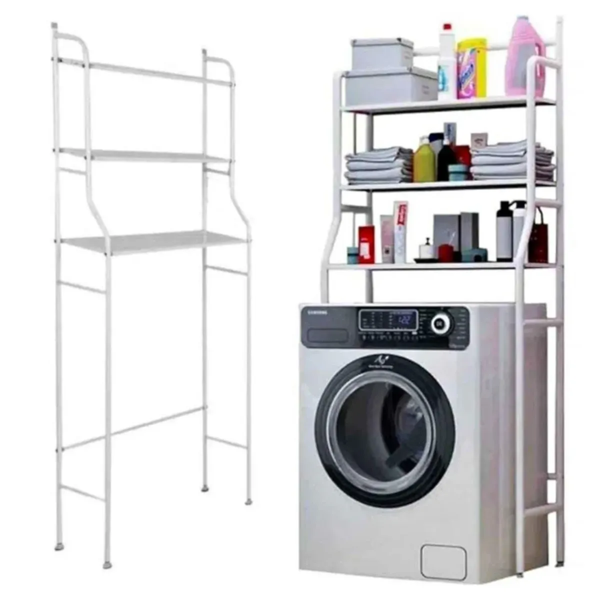 OEM - Organizador Estante Multifuncional para Lavadora - Blanco