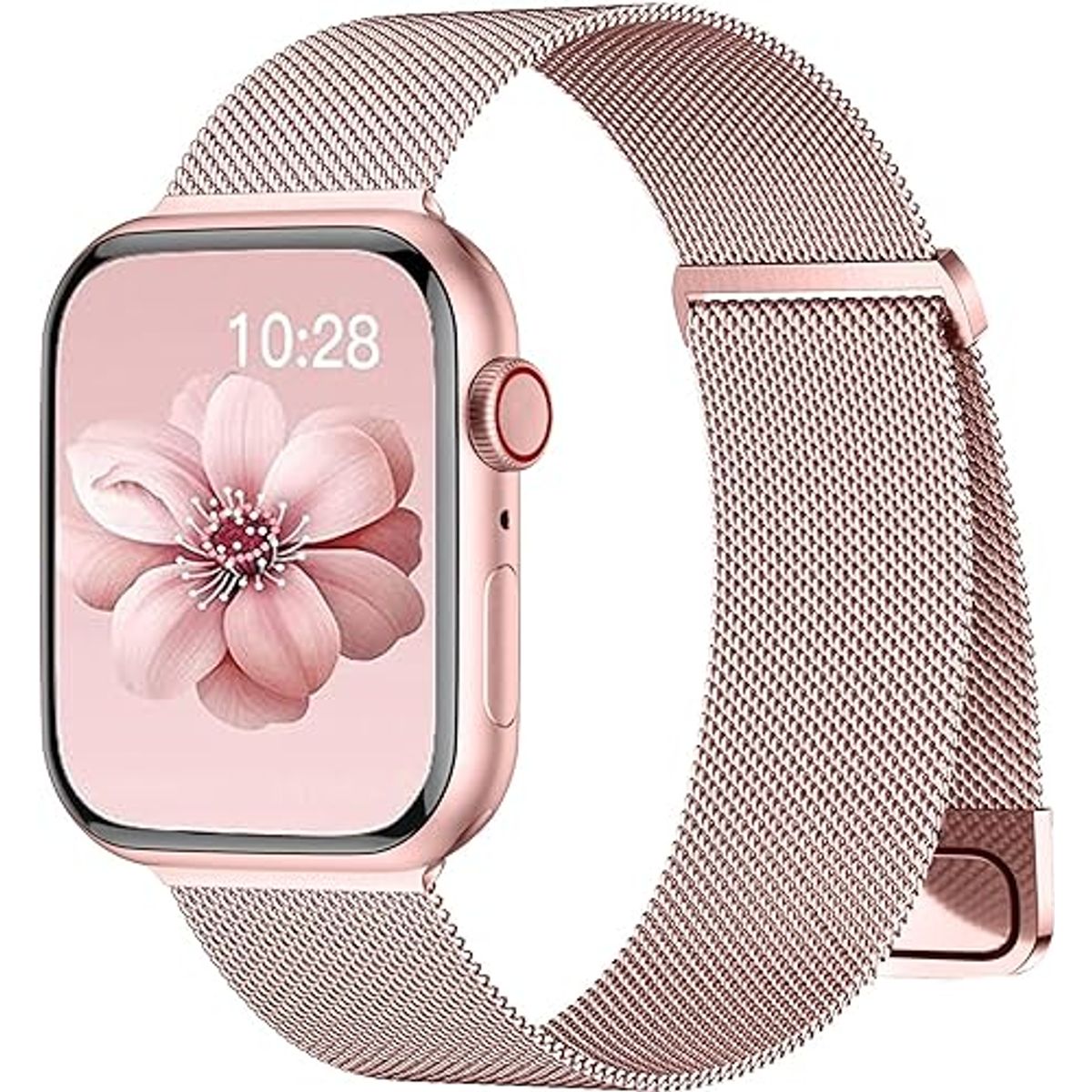 GENERICO - Correa Milanese para Apple Watch 41mm - Rosado