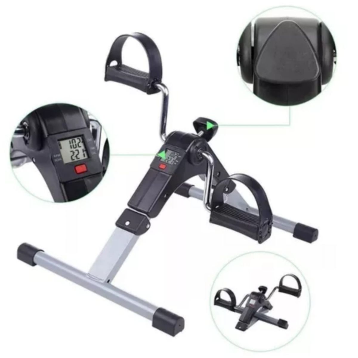 GENERICO - Pedalera Ejercitador Digital Terapia Piernas y Brazos