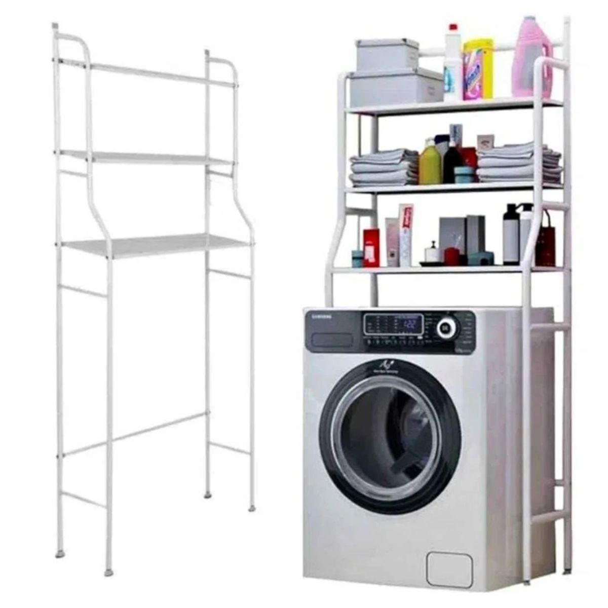 OEM - Organizador Estante Multifuncional para Lavadora - Blanco