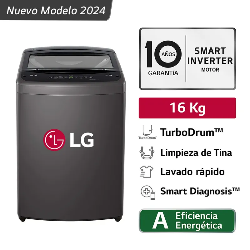 LG - Lavadora LG 16 kl  Wt16bvtb