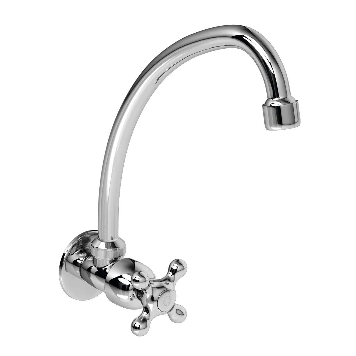 ITALGRIF - Grifería tipo Ganso para Cocina Modelo Acapulco Cromado Italgrif