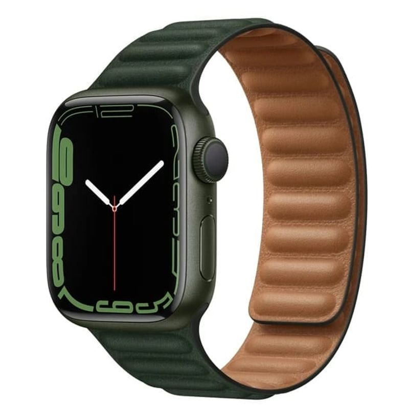 GENERICO - Correa Para Applewatch Y Watch Eslabon Magnética 38-40-41mm Verde