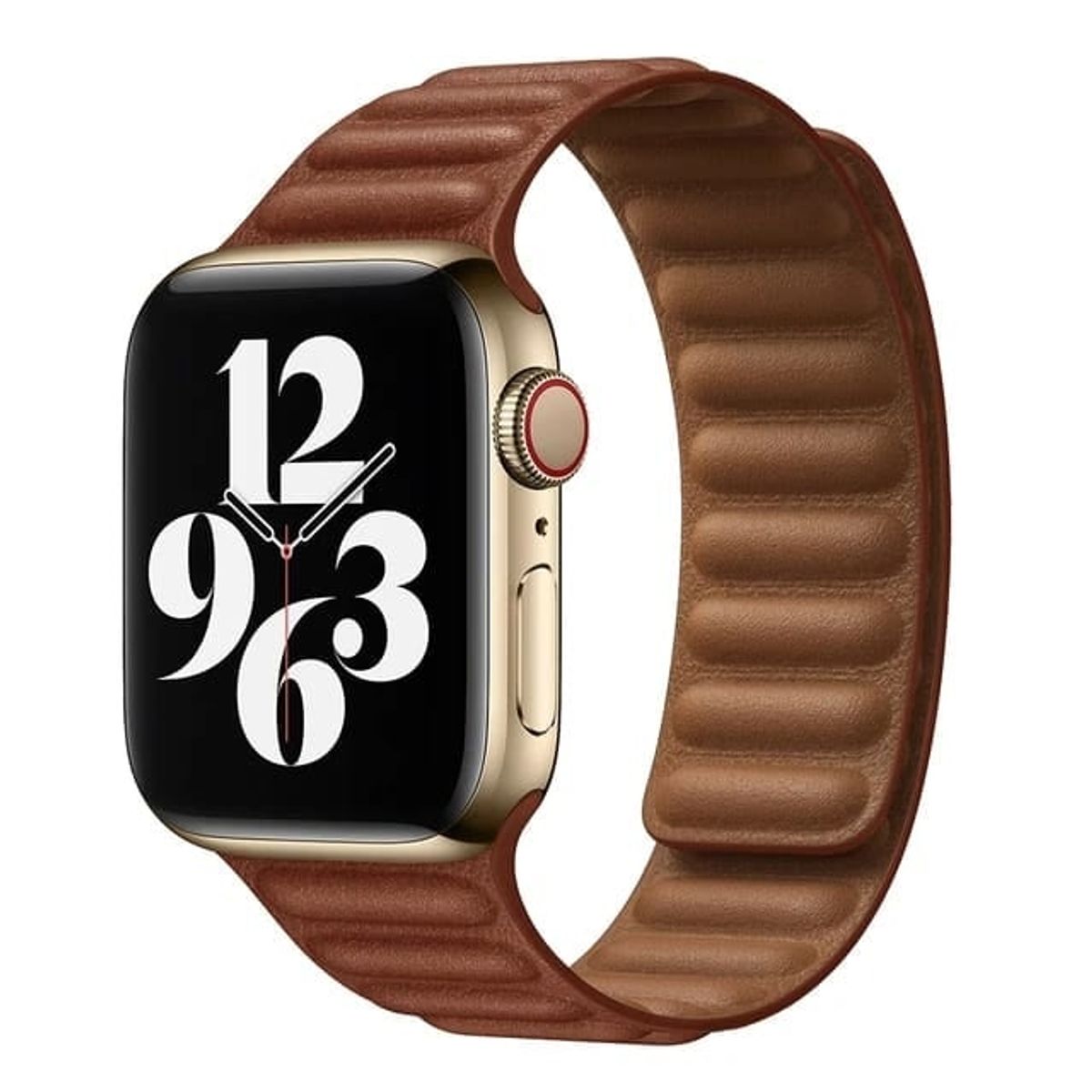 GENERICO - Correa Para Applewatch Y Watch Eslabon Magnética 42-44-45-49mm Marron