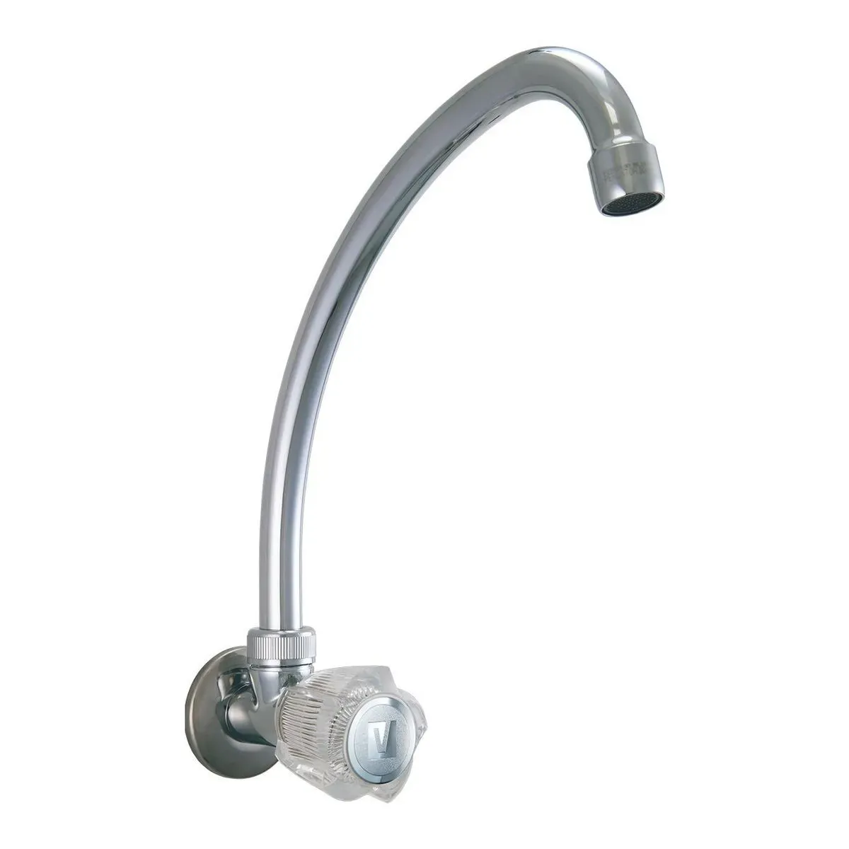 VAINSA - Grifería tipo Ganso para Cocina Modelo Cristal Cromado Vainsa