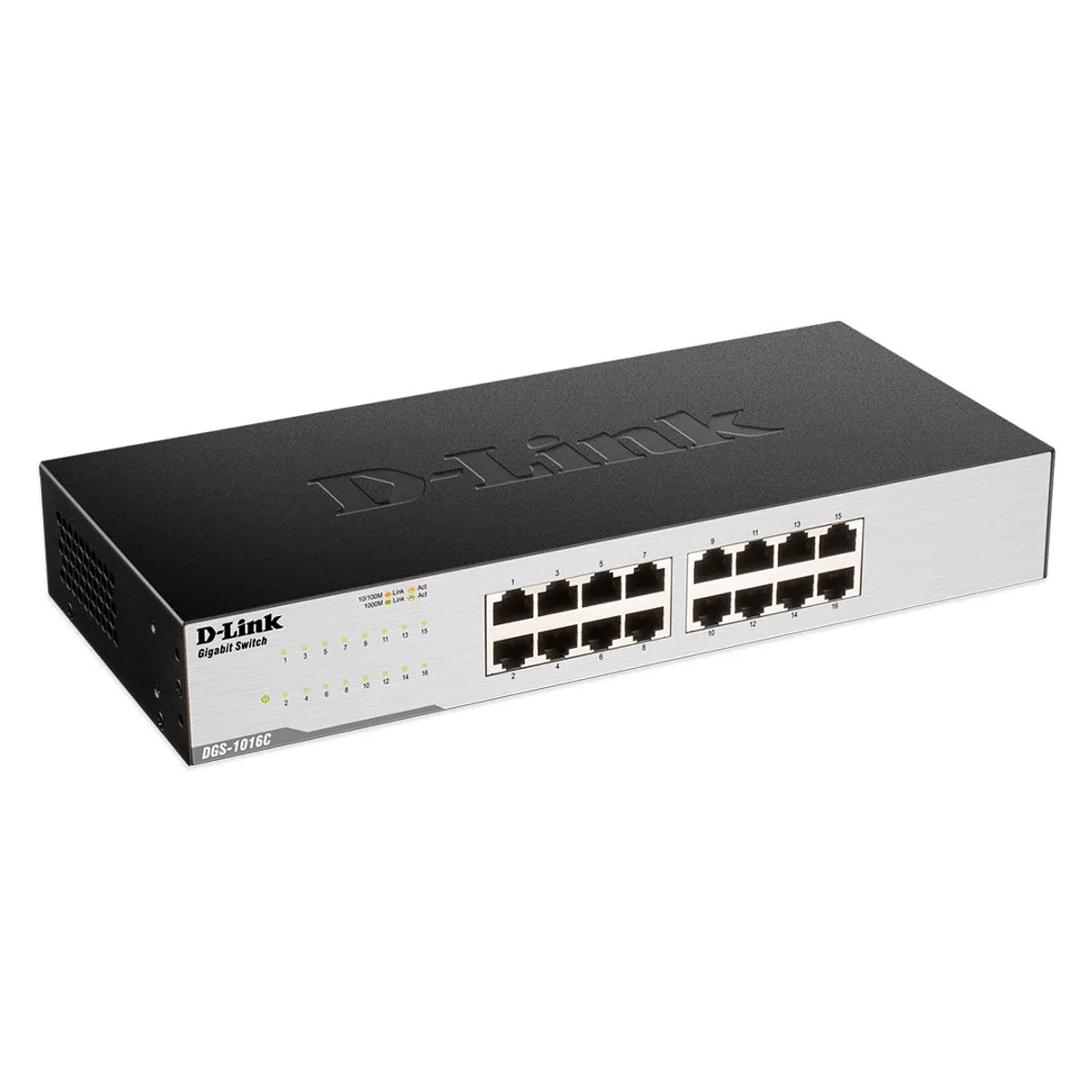 D LINK - D-LINK DGS-1016C Switch 16 Puertos 10/100/1000Mbps No administrable