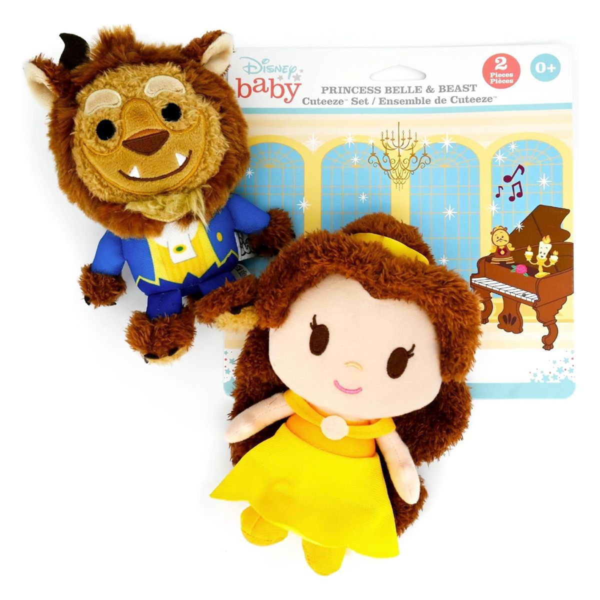 DISNEY BABY - La Bella y La Bestia peluches - Belle Beast Disney Baby