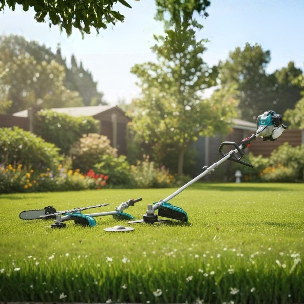 TOTAL TOOLS - Multiherramienta para podar a gasolina Total