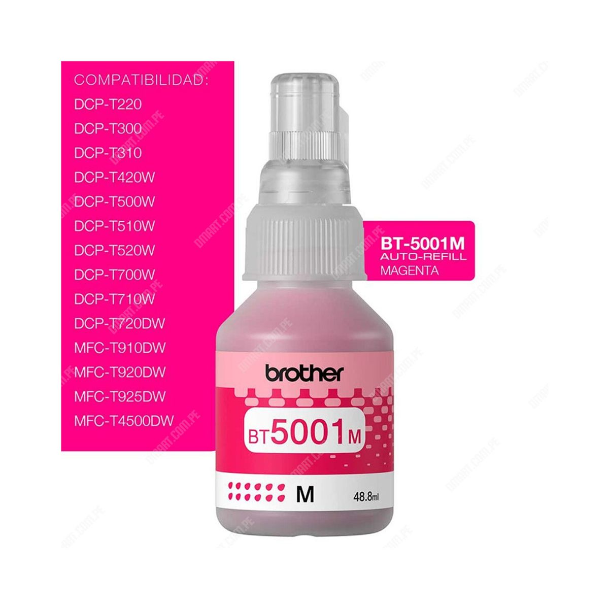 BROTHER - Tinta BROTHER ROJO bt5001M 5001 5001M MAGENTA