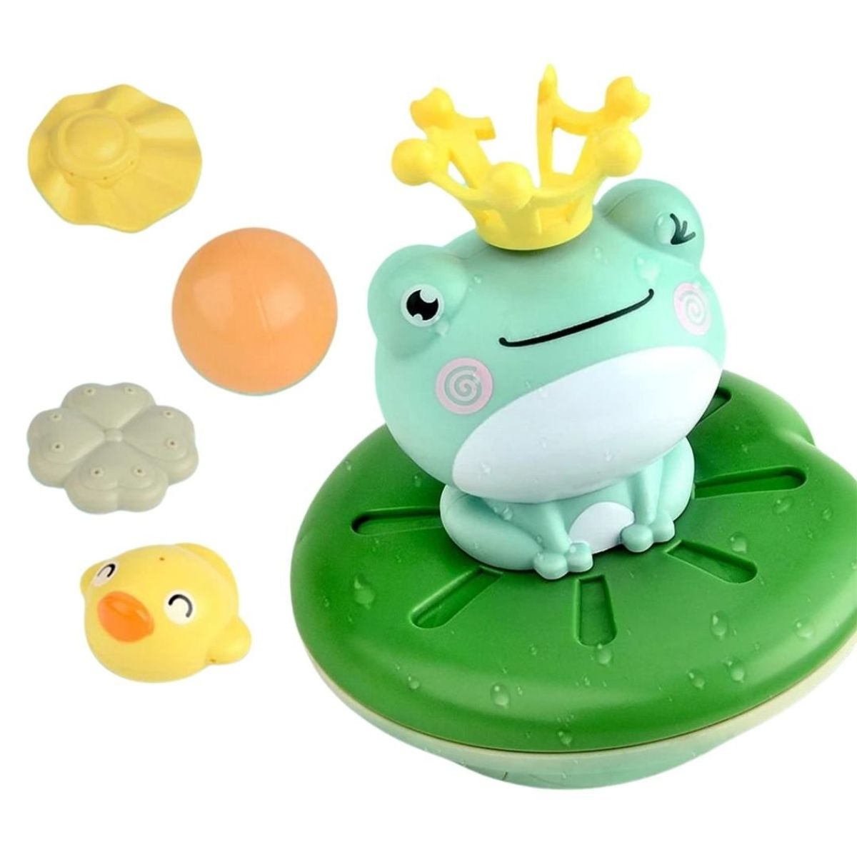 IMPORTADO MC - Juguete De Baño Ranita Aspersor 4en1 Para Bebé