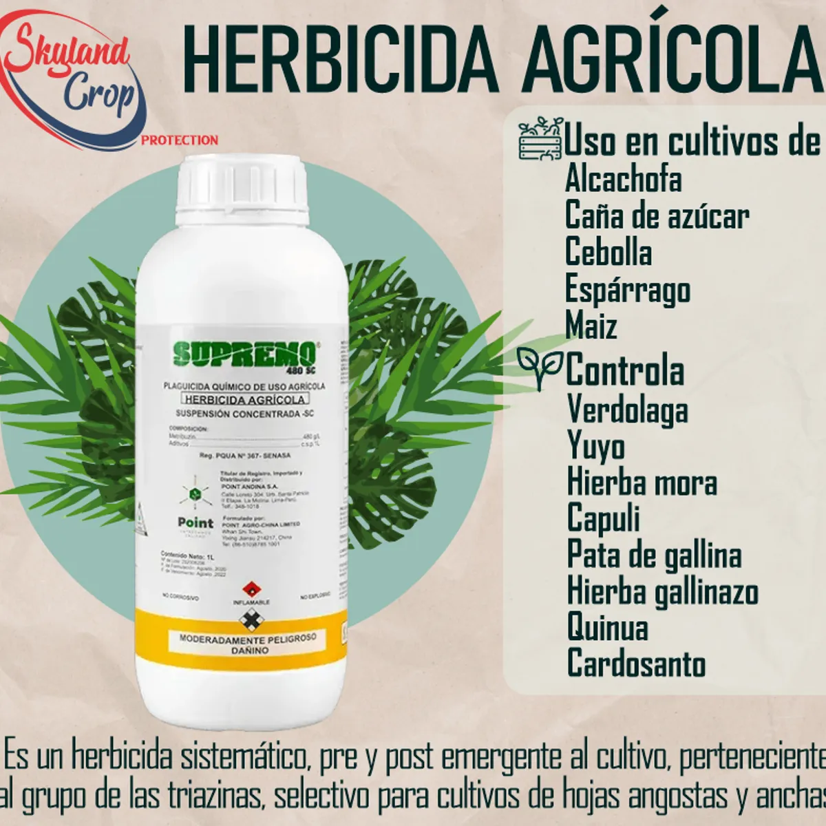 GENERICO - SUPREMO 1L  HERBICIDA AGRÍCOLA