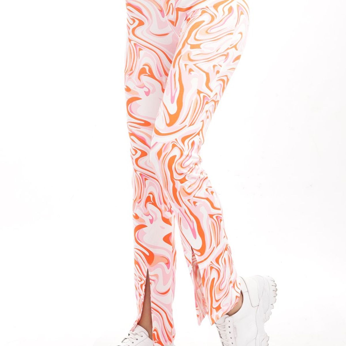 KATE LARRAIN - Pantalón con abertura mujer Rainbow