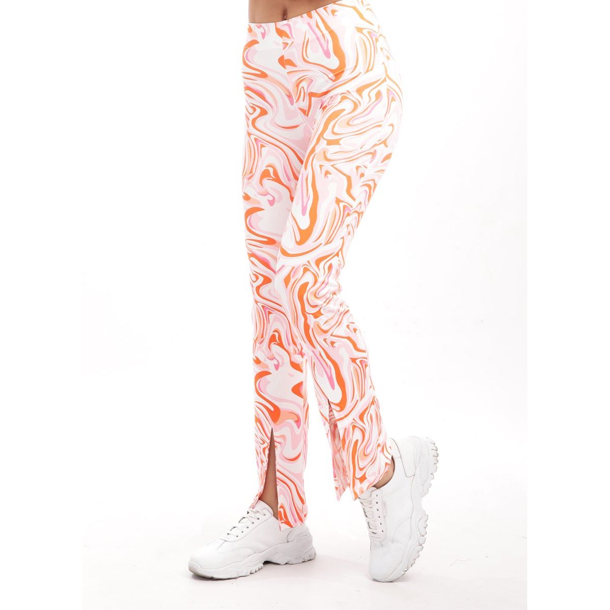 KATE LARRAIN - Pantalón con abertura mujer Rainbow