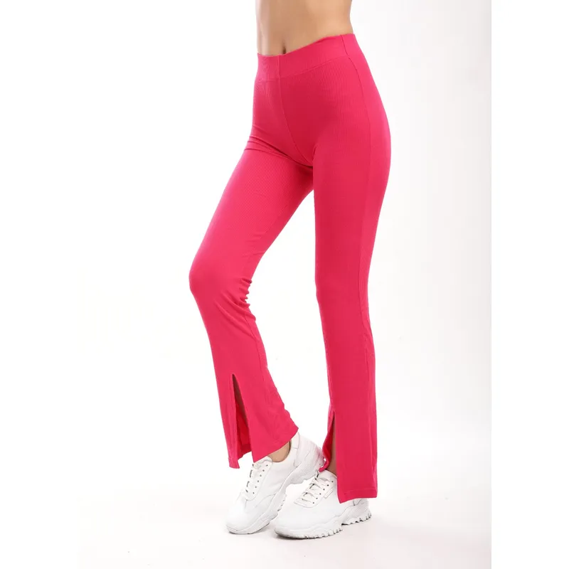 KATE LARRAIN - Pantalón con abertura mujer Rainbow