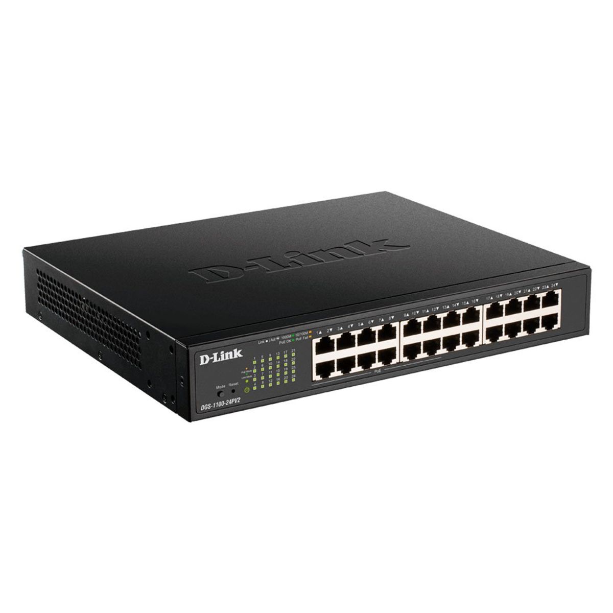 D LINK - D-LINK DGS-1100-24PV2 Switch 24 Puertos 12xPoE y 12xRJ45 10/100/1000Mb