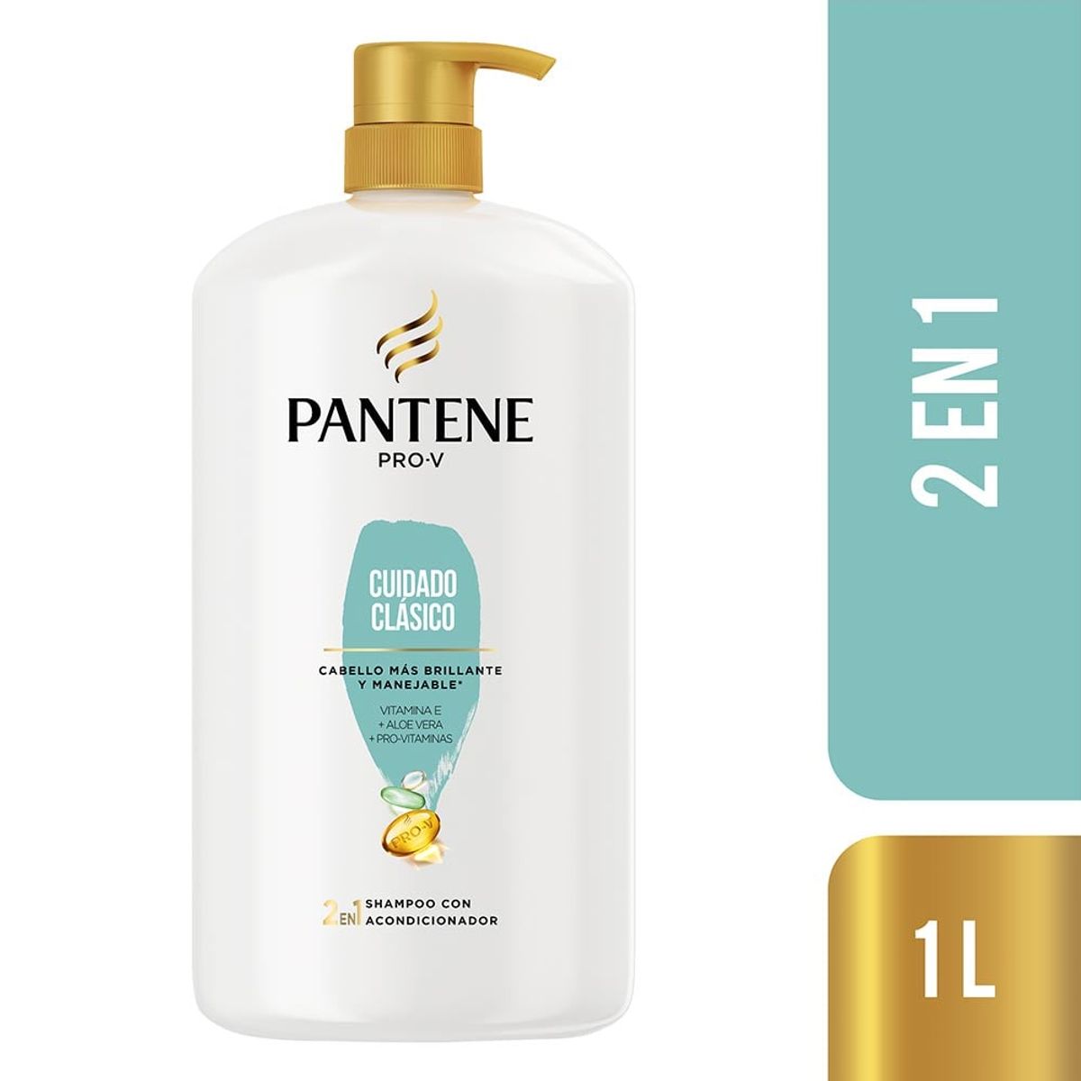PANTENE - Shampoo con Acondicionador Pantene 2en1 Cuidado Clásico 1L
