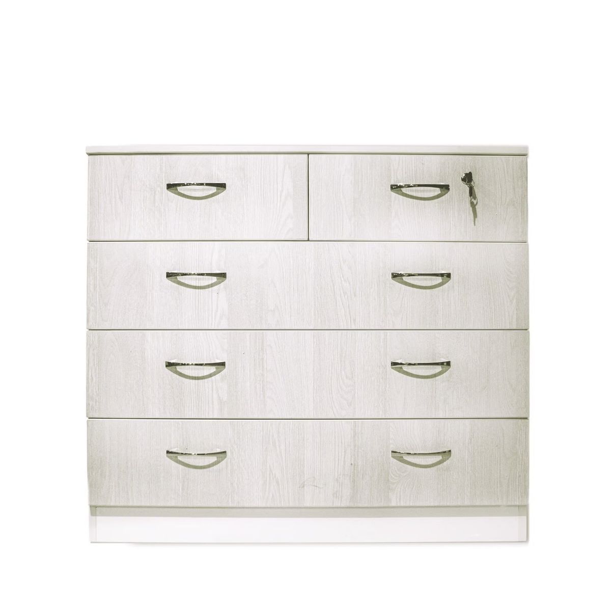 MUEBLES MACRUMO - Cómoda 5 Cajones Ibiza con cajón con seguro 100CM- Armado