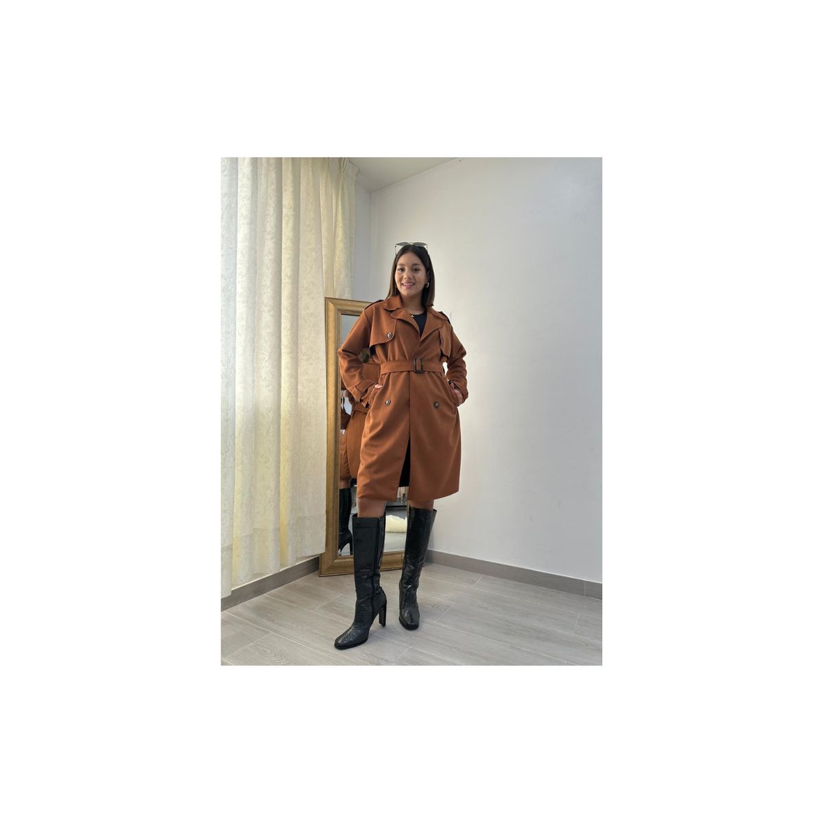 GENERICO - Gabardina - Abrigo Mia para mujer