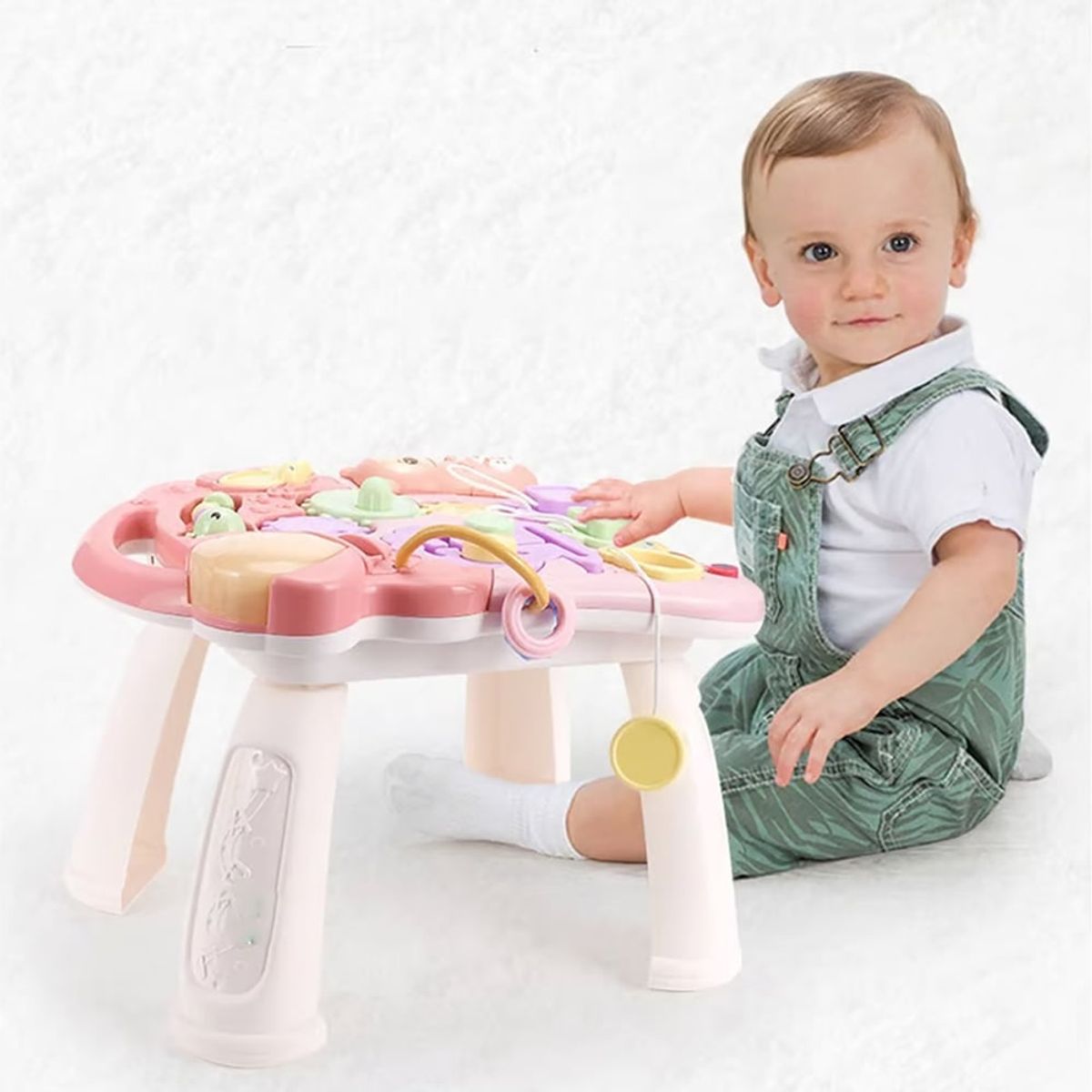IDEAL - Andador Y Mesa Actividades Para Bebés 2 En 1 Rosado