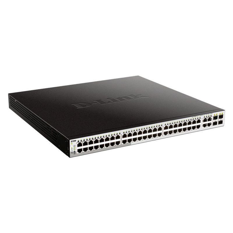D LINK - D-LINK DGS-1210-52MP Switch 48 Puertos PoE 4 Gigabit GbE/SFP